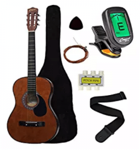 Crescent MG38-CF 38" Acoustic Guitar Starter Package, Acoustic Guitar for Kids
