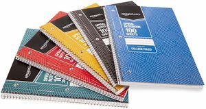 8. AmazonBasics 5-Subject Notebooks