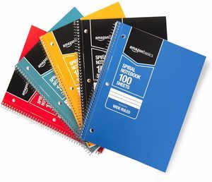 9. 5-Subject Notebooks By AmazonBasics