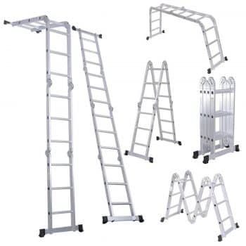 Luisladders Folding Ladder Multi-Purpose Aluminium Extension