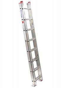 Werner D1116-2 200-Pound Duty Rating Aluminum Flat D-Rung Extension Ladders