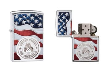 . Zippo American Flag Lighters