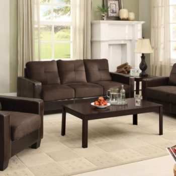 8. Furniture of America Laverne II Microfiber Sofa