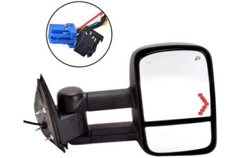 8. DEDC Side Mirrors Tow Mirrors Power with Arrow Signal Light