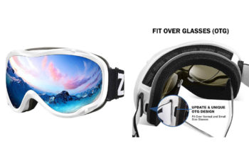 10. Zionor Lagopus Ski Snowboard Goggles UV Protection Anti-fog Snow Goggles for Men Women Youth