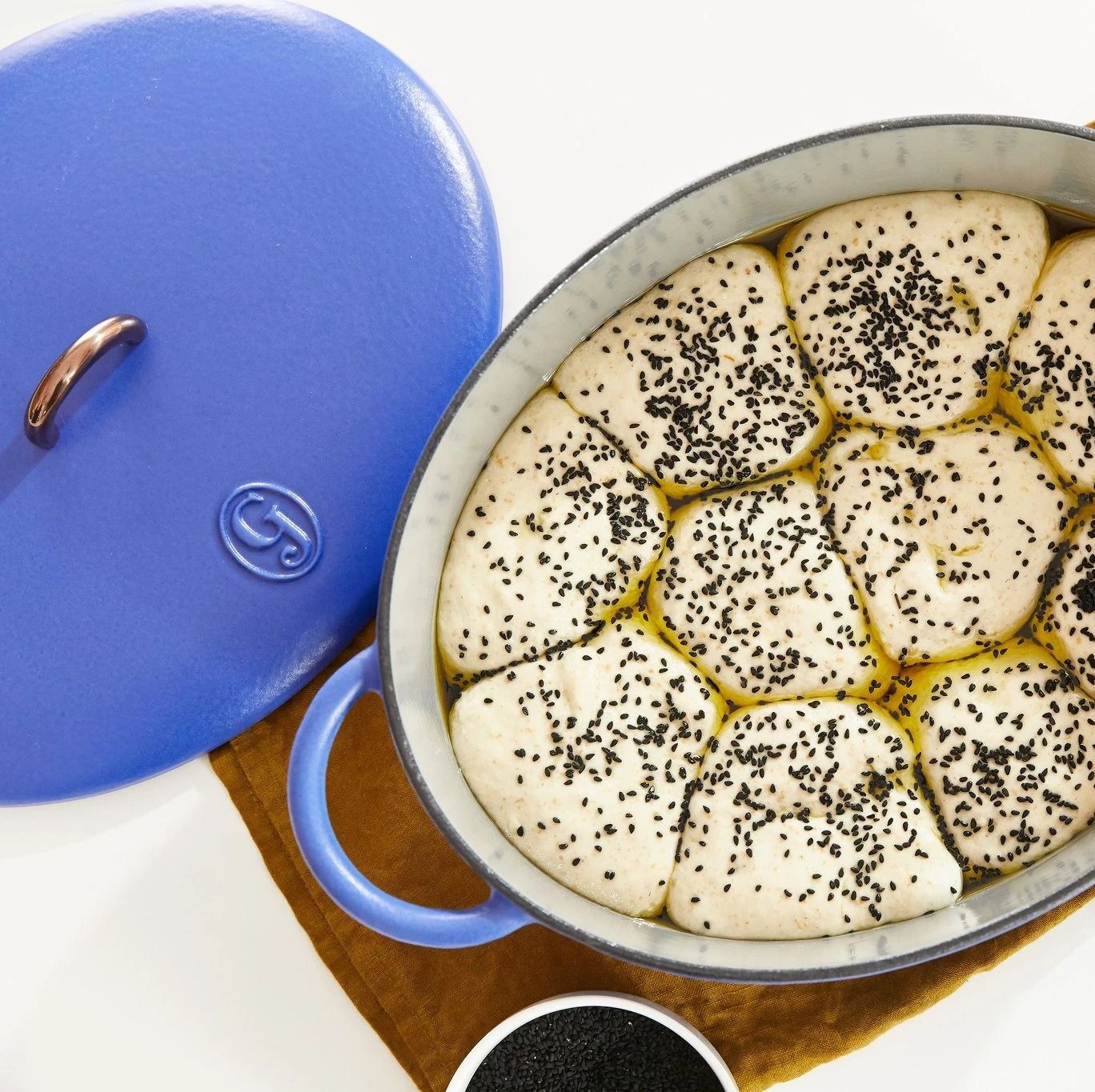 poppyseed rolls in great jones dutchess dutch oven