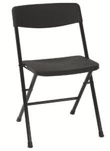 Cosco Resin 4-Pack Folding Chair with Molded Seat and Back - folding chairs