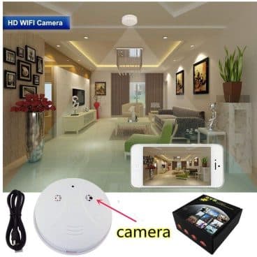 1080P Hidden Camera Smoke Detector Wifi IP Camera