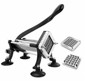 New Star Foodservice 43204 Commercial Grade French Fry Cutter with Suction Feet