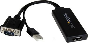 10. StarTech.com VGA to HDMI Adapter with USB Audio