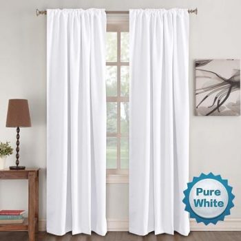 10. Window Curtain Panels White Curtains