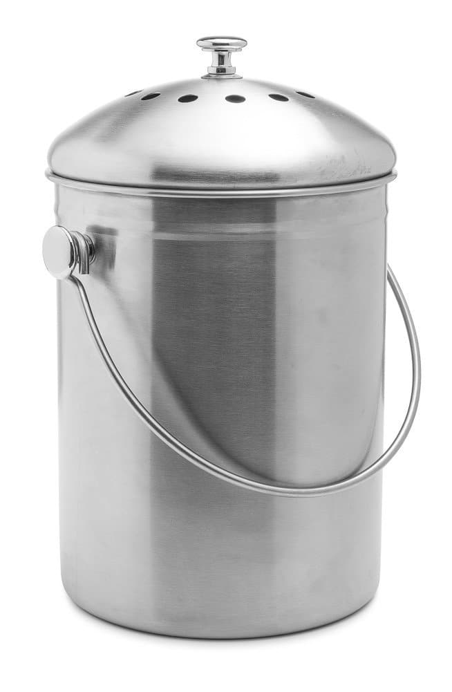 Top Rated Epica Stainless Steel Compost Bin 1.3 Gallon