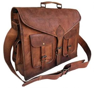 Vintage Leather Messenger Bag Laptop Bag Briefcase Satchel Bag