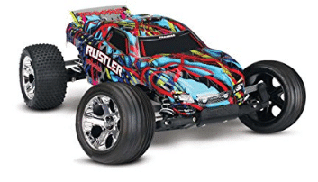 Traxxas Rustler 1/10 Scale Stadium Truck with TQ 2.4GHz Radio System - RC Cars