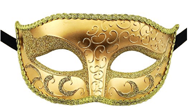 Luxury Mask Unisex Sparkle Masquerade Venetian Mask Mardi Gras Costume