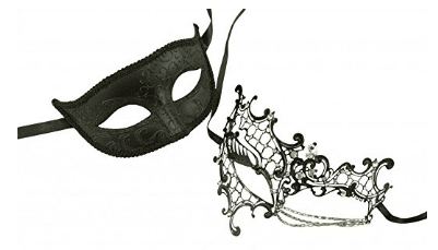 KAYSO INC Original Lover's Collection - Couple's Masquerade Mask Set