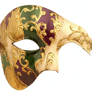 Luxury Mask Men's Phantom Of The Opera Half Face Masquerade Mask Vintage Design