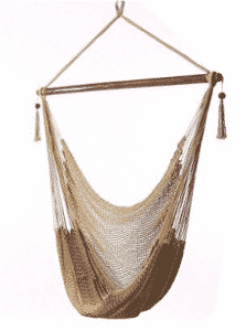 Sunnydaze Hanging Caribbean Extra Large Hammock Chair, Soft-Spun Polyester Rope