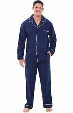 Alexander Del Rossa Mens Cotton Solid Pajamas