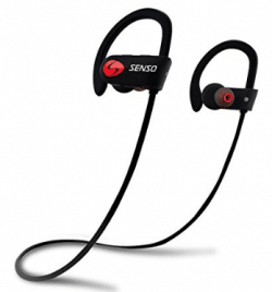 SENSO Bluetooth Headphones, Best Wireless Sports Earphones w/ Mic IPX7 Waterproof HD Stereo, Waterproof Bluetooth Headphones
