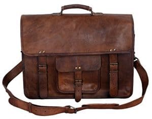 Men's Brown Handmade Leather Briefcase Best Laptop Messenger Bag