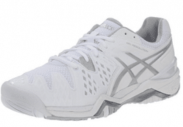 Asics Gel Resolution 6 WIDE Women's Tennis Shoe White/Silver