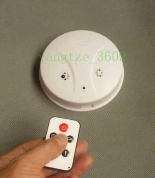 16GB Smoke Detector Hidden Spy Camera DVR with motion detection