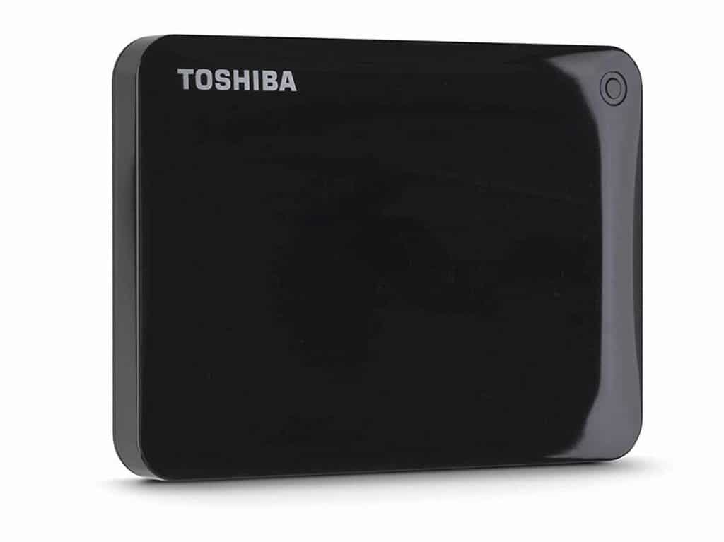 Toshiba Canvio Connect II 1TB Portable Hard Drive, Black (HDTC810XK3A1)