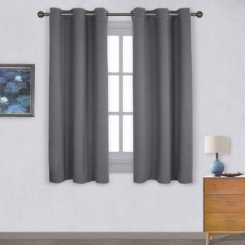 3. NICETOWN Grommet Blackout Curtains