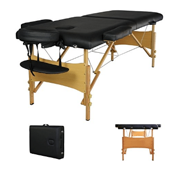 New Black 84" Portable Massage Table w/Free Carry Case T1 Chair Bed Spa Facial
