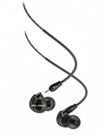 MEE audio M6 PRO Universal-Fit Noise-Isolating Musician's In-Ear Monitors with Detachable Cables (Smoke) - Waterproof Bluetooth Headphones