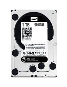 WD Black 1TB Performance Desktop Hard Disk Drive - 7200 RPM SATA 6 Gb/s 64MB Cache 3.5 Inch - WD1003FZEX