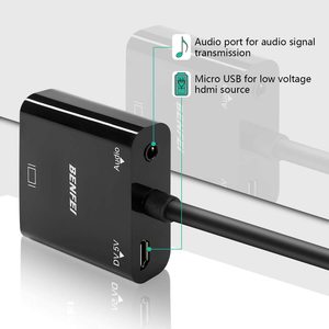 4. BENFEI Gold-Plated HDMI to VGA Adapter (Male to Female)