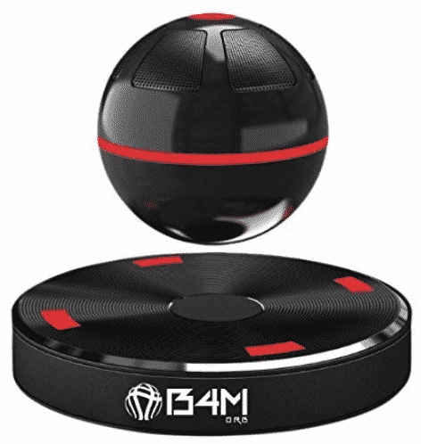 B4M ORB-Dark Black Portable Wireless Bluetooth 4.1 Floating Sound Levitating