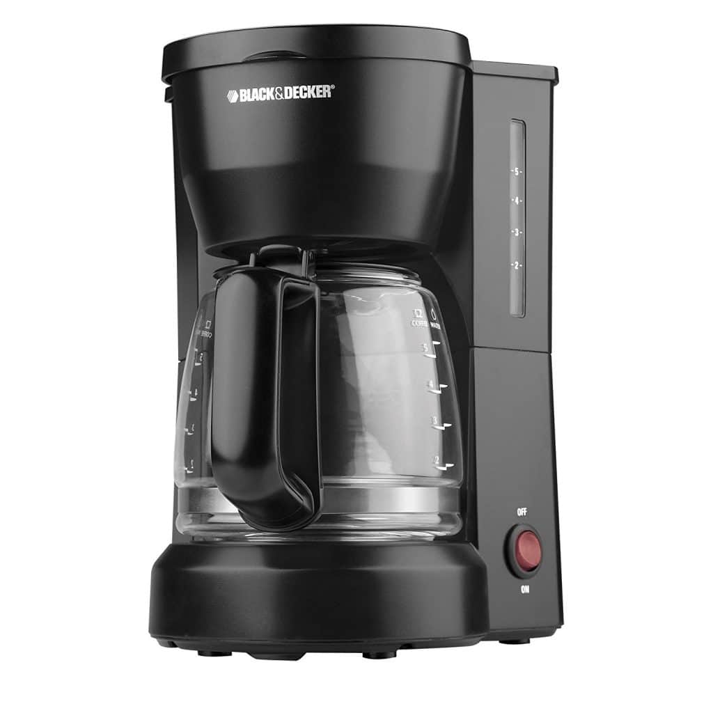 Black & Decker DCM600B 5-Cup Coffeemaker, Black