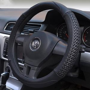 5. Moyishi Top Leather Steering Wheel Cover