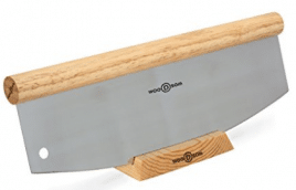 Woodsom Sturdy 14" Rocking Pizza Knife with Blade Guard Stand