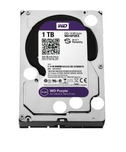 WD Purple 1TB Surveillance Hard Disk Drive - 5400 RPM Class SATA 6 Gb/s 64MB Cache 3.5 Inch