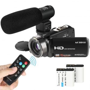 ACTITOP 1080P FHD Camcorder 24.0MP 16X Digital Zoom Video Camera