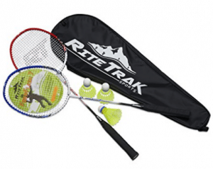 FiberFlash 7 Badminton Racket Set by RiteTrak Sports