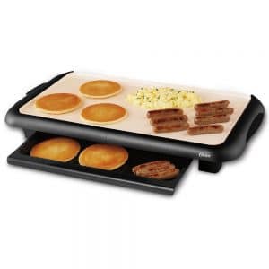 Oster CKSTGRFM18W-ECO DuraCeramic Griddle with Warming Tray