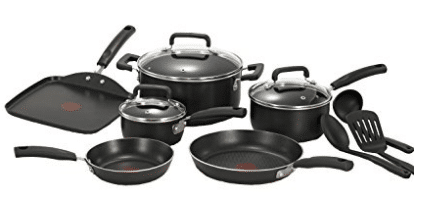 T-fal C530SC Signature Nonstick Expert Thermo-Spot Heat Indicator Dishwasher Safe Cookware Set