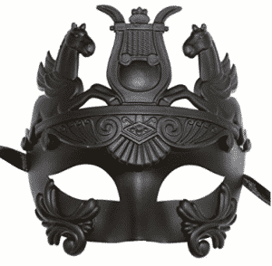 Masculine Greek & Roman Soldier Men Venetian Masquerade Mask