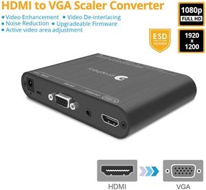 9. gofanco Prophecy HDMI to VGA Adapter with Audio – 1080p, 1920x1200