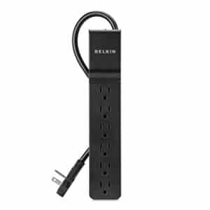 Belkin BSE600-06BLK-WM 6-Outlet Power Strip Surge Protector