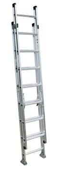 Werner D1516-2 300-Pound Duty Rating Aluminum Flat D-Rung Extension Ladder