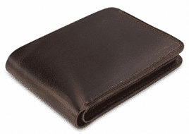 Secret Felicity Men’s Genuine Leather Bifold Wallet,Entirely Handmade 