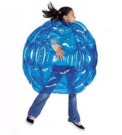Blue BBOP Buddy Bumper Ball Inflatable Blow Up Giant Wearable Body Bubble Zorb Soccer Suit Durable PVC Vinyl Outdoor Active Play 36'' Diam