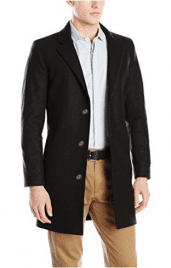 Nautica Men's 3 Button Wool Blend 37 Inch Topcoat