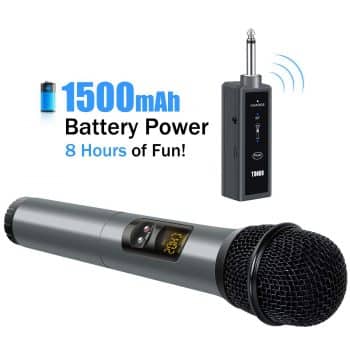 TONOR UHF Wireless Microphone Handheld Mic with Bluetooth Receiver